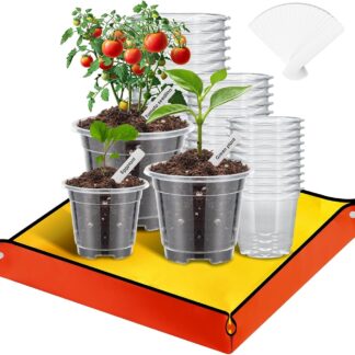 Set de 30 macetas transparentes